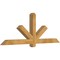 Ekena Millwork Kennewick Rough Sawn Timber Gable Bracket, Western Red Cedar, 72"W x 27"H x 4"D x 4"F, 9/12 Pitch GBW072X27X0404KEN00RWR - alternate 2